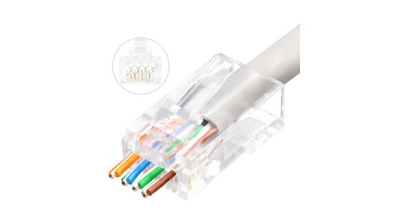 ET-KON505-50EZ | MicroConnect Modular EZ Plug RJ45 8P8C CAT6 Unshielded 50pcs in one bag | KON505-50EZ | Zubehör