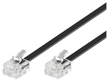 ET-MPK182 | MicroConnect RJ11 6P/4C - 2m 2m Schwarz Telefonkabel | MPK182 | Zubehör