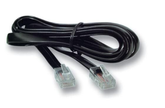ET-MPK430S | MicroConnect MPK430S 2m Schwarz Telefonkabel | MPK430S | Telekommunikation