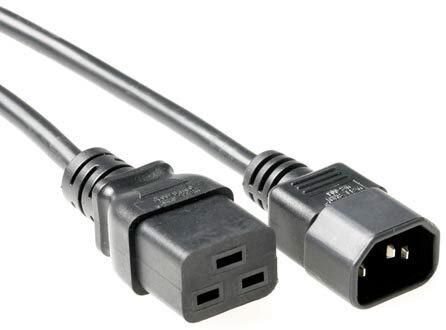 ET-PE0191405 | MicroConnect PE0191405 - 0,5 m - C19-Koppler - C14-Koppler - H05VV-F - 250 V - Schwarz | PE0191405 | Zubehör