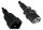 ET-PE030605 | PowerCord C13-C20 0.5M Black | PE030605 | Externe Stromkabel