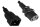 ET-PE030610 | PowerCord C13-C20 10A 1m Black | PE030610 | Externe Stromkabel