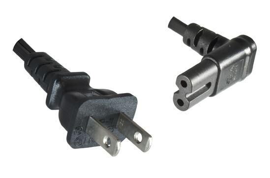 ET-PE110718A | Power Cord US - C7 Angled 1.8m | PE110718A | Externe Stromkabel