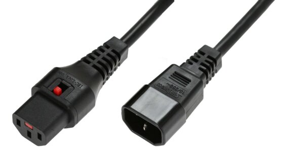 ET-PC1003 | MicroConnect PC1003 - 1,5 m - Male connector / Female connector - C13-Koppler - C14-Koppler - Schwarz | PC1003 | PC Komponenten