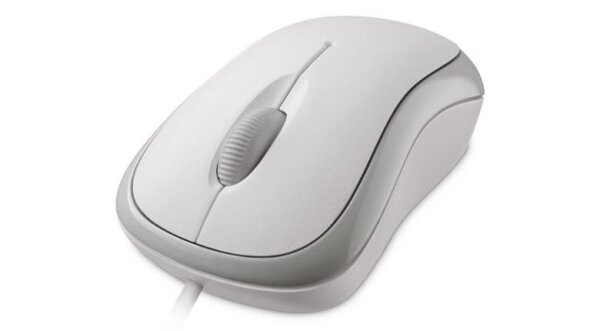 ET-P58-00058 | Microsoft Basic Optical Mouse - Maus - 800 dpi Optisch - 3 Tasten - Weiß | P58-00058 | PC Komponenten