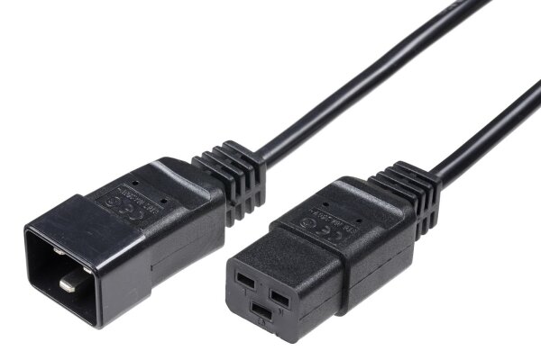 Power Cord C19 - C20 16A 1m | PE141510 | Externe Stromkabel