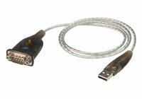 ET-UC232A1-AT | ATEN USB-zu-seriell-Wandler (100 cm) - Schwarz - Metallisch - 1 m - USB - RS-232 - Männlich - Männlich | UC232A1-AT | Zubehör
