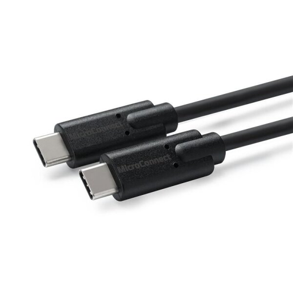 ET-USB3.2CC1 | MicroConnect USB3.2CC1 - 1 m - USB C - USB C - USB 3.2 Gen 2 (3.1 Gen 2) - 20000 Mbit/s - Schwarz | USB3.2CC1 | Zubehör