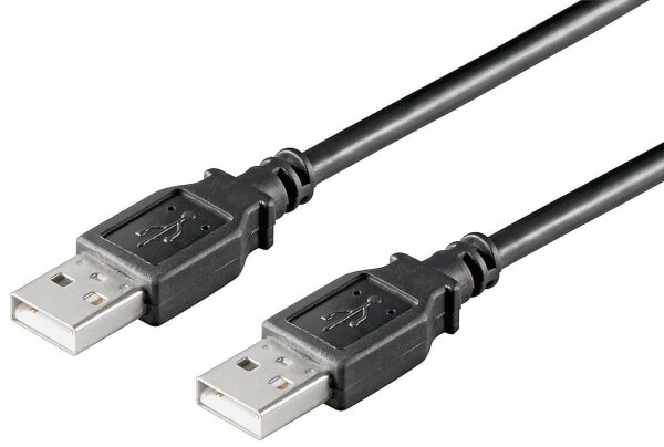 ET-USBAA01B | MicroConnect USB2.0 - M/M - 0.1m 0.1m USB A USB A Schwarz | USBAA01B | Zubehör