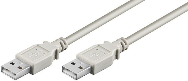 ET-USBAA05 | MicroConnect USB 2.0 A-A 0.5m M-M - 0,5 m - USB A - USB A - USB 2.0 - Männlich/Männlich - Grau | USBAA05 | Zubehör