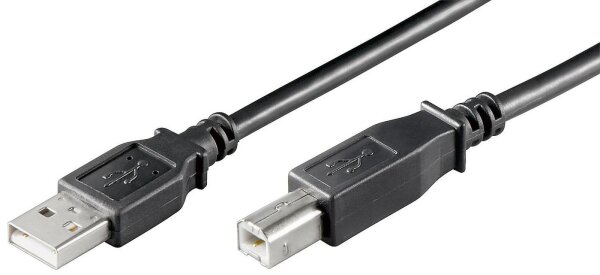 ET-USBAB2B | USB2.0 A-B 1.8m M-M, Black | USBAB2B | USB Kabel