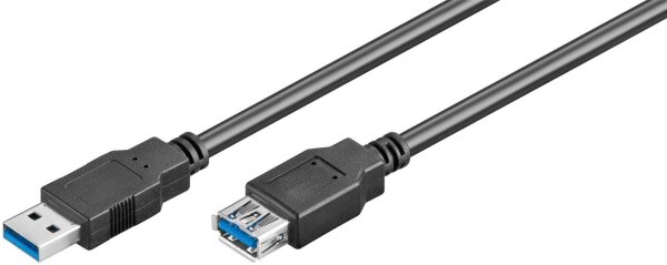 ET-USB3.0AAF1B | MicroConnect USB3.0AAF1B 1m USB A USB A Schwarz USB Kabel | USB3.0AAF1B | Zubehör