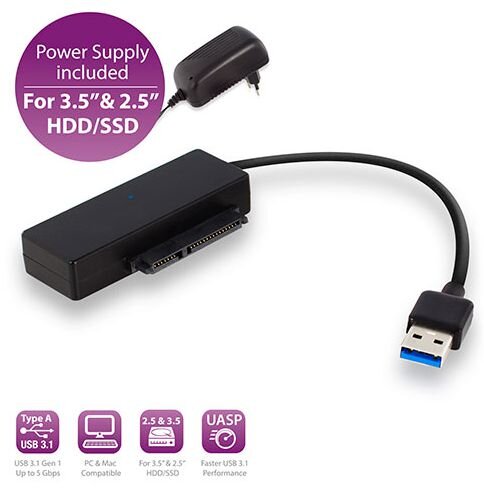 ET-USB3.0SATAHDDSSD | MicroConnect USB3.0SATAHDDSSD - USB Typ-A - SATA - Schwarz | USB3.0SATAHDDSSD | Zubehör