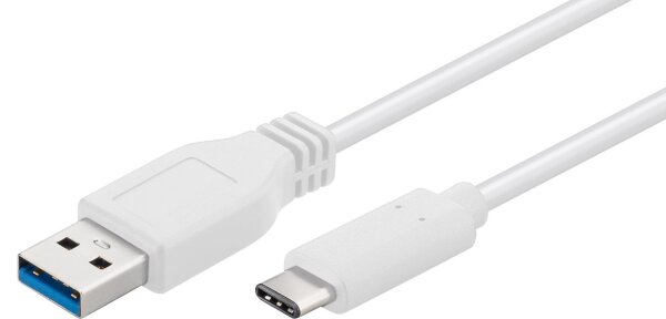 ET-USB3.1CA1W | MicroConnect USB3.1CA1W 1m USB A USB C Weiß USB Kabel | USB3.1CA1W | Zubehör