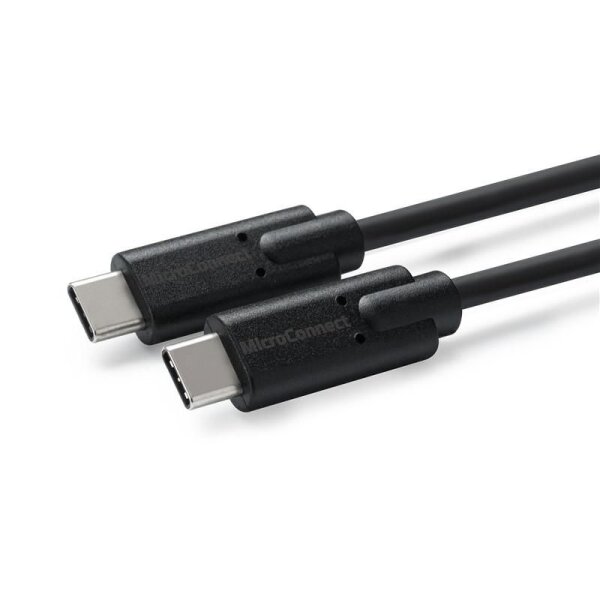 ET-USB3.1CC2 | MicroConnect USB3.1CC2 USB Kabel 2 m USB C Männlich Schwarz | USB3.1CC2 | Zubehör