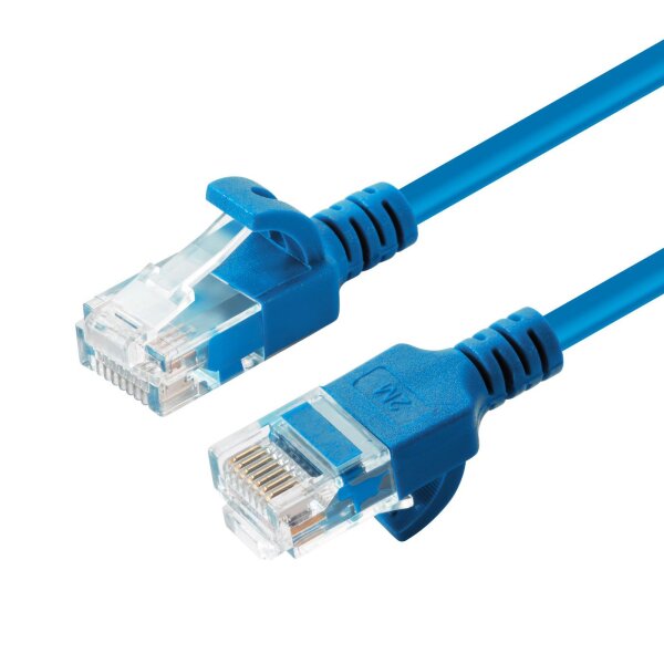 ET-W125628005 | U/UTP CAT6A Slim 1M Blue | V-UTP6A01B-SLIM | Netzwerkkabel