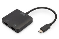 P-DS-45338 | DIGITUS 2-Port-Video-Hub USB-C->2x HDMI...