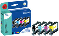 P-361400 | Pelikan P12 - Tinte auf Pigmentbasis - Schwarz - cyan - magenta - Gelb - Multi pack - Brother DCP-130C - 135C - 150C - 330C - 350C - 357C - 540CN - 560CN - 750CW - 770CW - Fax-1355 - 1360 - 1460,... - 4 Stück(e) - Tintenstrahldrucker | 361400 |