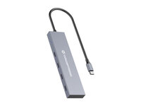 P-HUBBIES14G | Conceptronic USB-Hub 4-Port 3.2/C->4x3.1 100WPD oNetzteil gr - Hub | HUBBIES14G |Netzwerktechnik