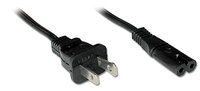 P-30424 | Lindy Stromkabel (110 Volt Wechselstrom) - NEMA 1-15 (M) - IEC 320 EN 60320 C7 | 30424 | PC Komponenten