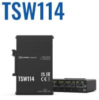 L-TSW114000000 | Teltonika TSW114 Gigabit DIN Rail Switch...