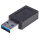 P-354714 | Manhattan SuperSpeed+ USB C-Adapter - USB 3.1 - Gen2 - Typ A-Stecker auf Typ C-Buchse - 10 Gbit/s - schwarz - USB-A - USB-C - Schwarz | 354714 | Zubehör