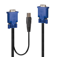 P-32185 | Lindy Kombiniertes KVM- und USB-Kabel 1m | 32185 |Zubehör