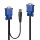 P-32185 | Lindy Kombiniertes KVM- und USB-Kabel 1m | 32185 |Zubehör