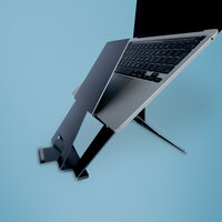 P-RGORIDOCBL | R-Go Laptopständer 10-20 Max.5KG Alu Riser schwarz | RGORIDOCBL | PC Systeme