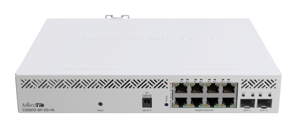 L-CSS610-8P-2S+IN | MikroTik Cloud Smart Switch 610-8P-2S+IN with 8 x Gigabit | CSS610-8P-2S+IN | Netzwerktechnik
