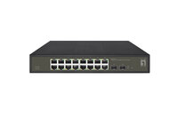 P-GES-2118 | LevelOne Switch 16x GE GES-2118 2xGSFP 19 -...