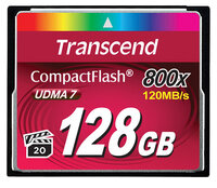 I-TS128GCF800 | Transcend 128GB 800x CF - 128 GB - Kompaktflash - MLC - 120 MB/s - 60 MB/s - Schwarz | TS128GCF800 |Verbrauchsmaterial