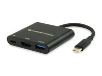 P-DONN01B | Conceptronic Donn USB-C - HDMI - USB 3.2 Gen 1 (3.1 Gen 1) Type-C - HDMI,USB 3.2 Gen 1 (3.1 Gen 1) Type-A,USB 3.2 Gen 1 (3.1 Gen 1) Type-C - 5000 Mbit/s - Schwarz - 60 W - China | DONN01B | PC Komponenten