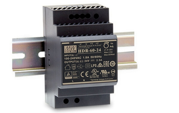 L-HDR-60-SPEC | Akuvox Netzteil Hutschiene PSU 2-wire 48 VDC 1.25A | HDR-60-SPEC | Telekommunikation