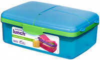 P-3965 | Sistema Plastics Lunchbox Slimline Quaddie 1.5 l farbig sortiert | 3965 |Sonstiges