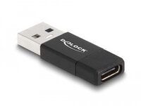 P-60001 | Delock USB 3.2 Gen 2 Adapter Typ-A Stecker zu Type-C Buchse schwarz - Adapter | 60001 |Zubehör