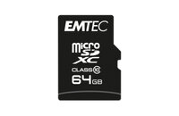 P-ECMSDM64GXC10CG | EMTEC Micro SDHC ECMSDM64GXC10CG - 64 GB - MicroSDHC - Klasse 10 - 20 MB/s - 12 MB/s - Schwarz | ECMSDM64GXC10CG | Verbrauchsmaterial