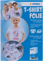 P-4524 | HERMA T-Shirt Folie für helle Textilien A4 bedruckbar 10 St. | 4524 |Verbrauchsmaterial