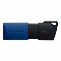 A-DTXM/64GB | Kingston DataTraveler Exodia M - 64 GB - USB Typ-A - 3.2 Gen 1 (3.1 Gen 1) - Dia - 10 g - Schwarz - Blau | DTXM/64GB |Verbrauchsmaterial