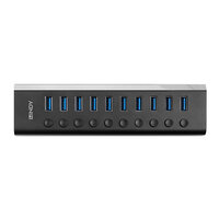 P-43370 | Lindy 10 Port USB 3.0 Hub mit Ein-/Ausschaltern | 43370 |Zubehör