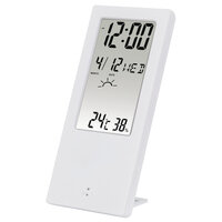 Hama Thermometer/Hygrometer TH-140, mit Wetterindikator, Weiß