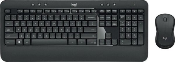 Logitech Advanced MK540 - Kabellos - USB - Membran Key Switch - QWERTZ - Schwarz - Weiß - Maus enthalten