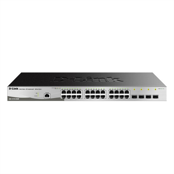 D-Link DGS 1210-28/ME - Switch - managed - 24 x 10/100/1000+ 4 Gigabit SFP - Switch - 1 Gbps