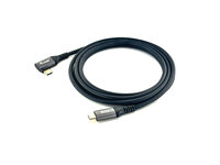 GRATISVERSAND | P-128891 | Equip USB 2.0 C auf C 90° abgewinkeltes Kabel - Stecker/Stecker - 1,0 m - 100 W mit Emark-Chip - 1 m - USB C - USB C - USB 2.0 - 480 Mbit/s - Schwarz | HAN: 128891 | Kabel / Adapter | EAN: 4015867231074
