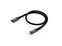 GRATISVERSAND | P-128371 | Equip USB 3.2 Gen 2 C-auf-C-Verlängerungskabel - M/F - 1,0 m - 4K/60 Hz - 10 Gbit/s - 1 m - USB C - USB C - USB 3.2 Gen 2 (3.1 Gen 2) - 10000 Mbit/s - Schwarz | HAN: 128371 | Kabel / Adapter | EAN: 4015867231043