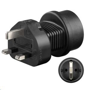 ET-PETRAVEL1 | MicroConnect Universal adapter Schuko to UK | to connect CEE 7/4 devices to | Herst.Nr.: PETRAVEL1| EAN: 5711045190469 |Gratisversand | Versandkostenfrei in Österreich