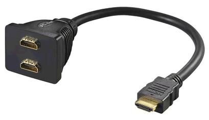 ET-HDM19M19F19F | MicroConnect HDMI 19M - 2X HDMI 19F | Male to 2X Female. | Herst.Nr.: HDM19M19F19F| EAN: 4051367687843 |Gratisversand | Versandkostenfrei in Österreich