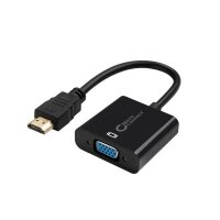 ET-HDMVGA2B | MicroConnect Adapter HDMI - VGA M/F, Black...