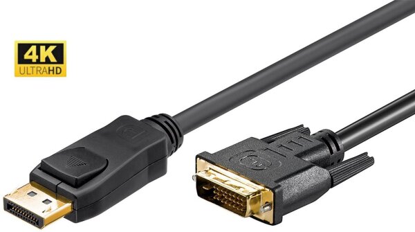 ET-DP-DVI-MM-100 | MicroConnect DisplayPort to DVI-D Cable 1m | DP v1.2- DVI-D 24+1,  | Herst.Nr.: DP-DVI-MM-100| EAN: 5704327577256 |Gratisversand | Versandkostenfrei in Österreich