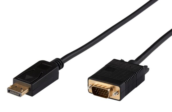 ET-DP-VGA-MM-100 | MicroConnect Displayport to VGA Cable 1m | Displayport version 1.2, Black | Herst.Nr.: DP-VGA-MM-100| EAN: 5711783221517 |Gratisversand | Versandkostenfrei in Österreich